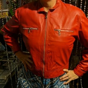Wilson house of leather red jacket